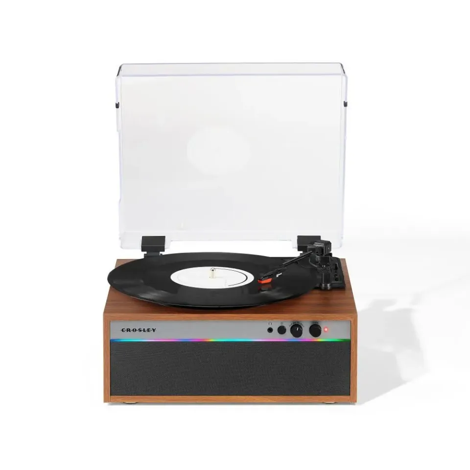 Crosley Strobe skivspelare valnöt remdrift