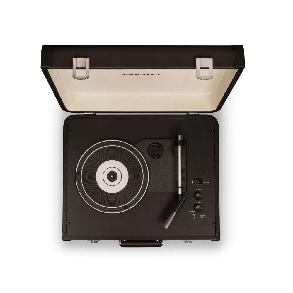 Crosley Portfolio reseskivspelare svart bluetooth