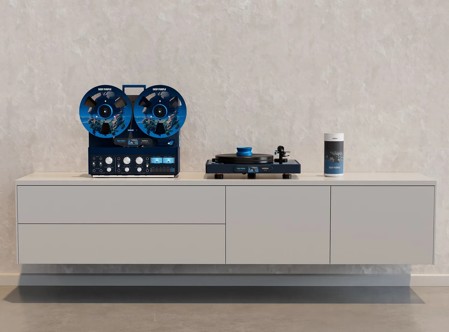 Revox Studiomaster A200 högtalare vit Deep Purple
