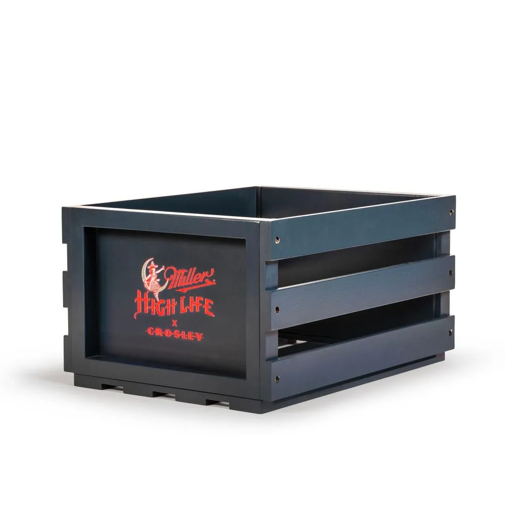 Crosley Miller vinylback marinblå trä