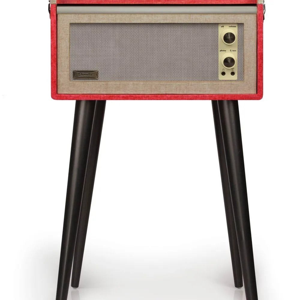 Crosley Dansette Bermuda skivspelare röd bluetooth