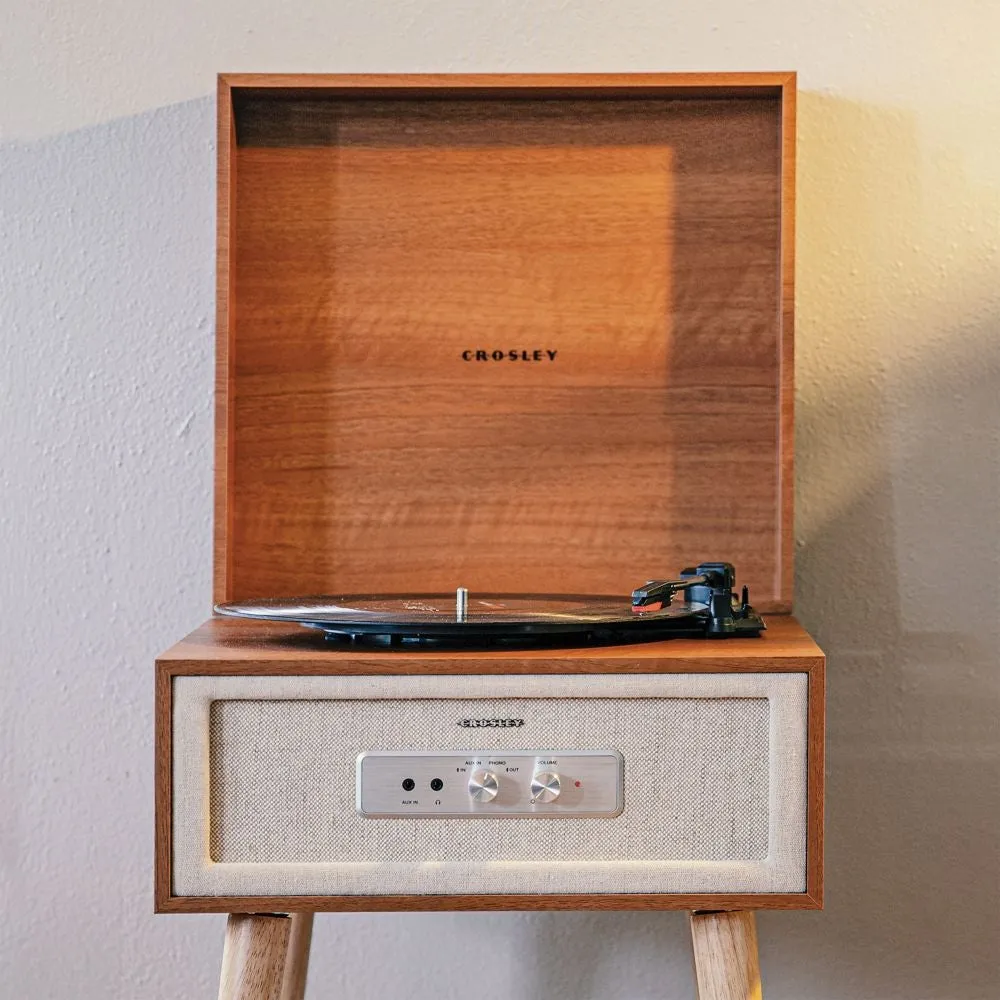 Crosley Rohe skivspelare natural trä bluetooth
