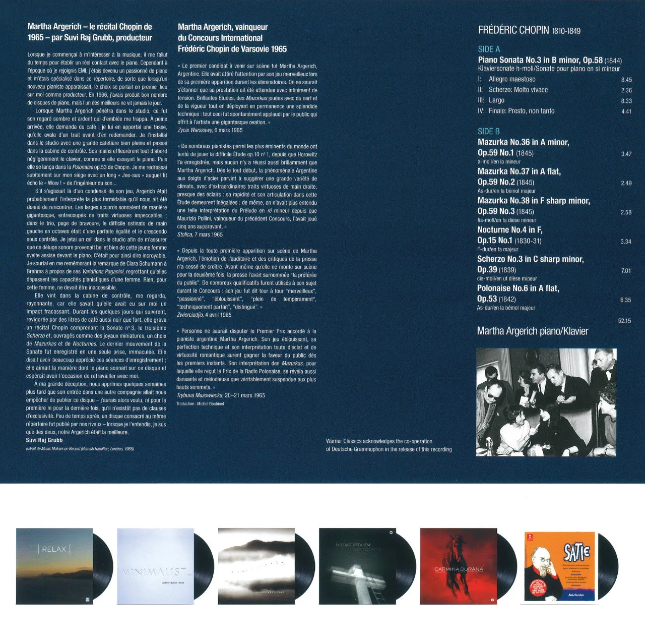 Revox Martha Argerich Chopin masterband Standard Master 1/4 tum CCIR