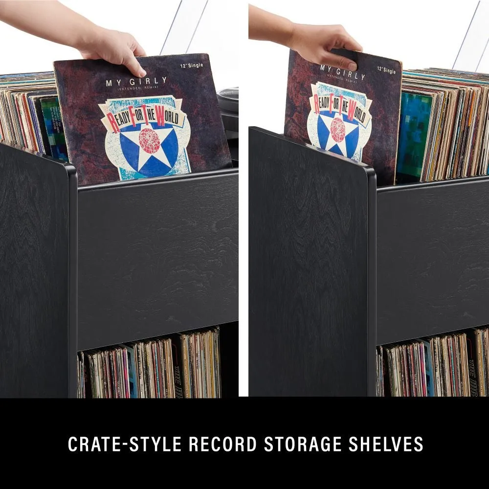 Crosley Arden skivspelarmöbel vinylförvaring