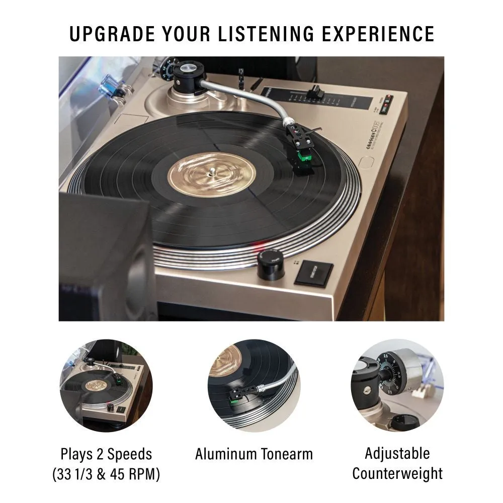 Crosley C100BT skivspelare champagne remdrift