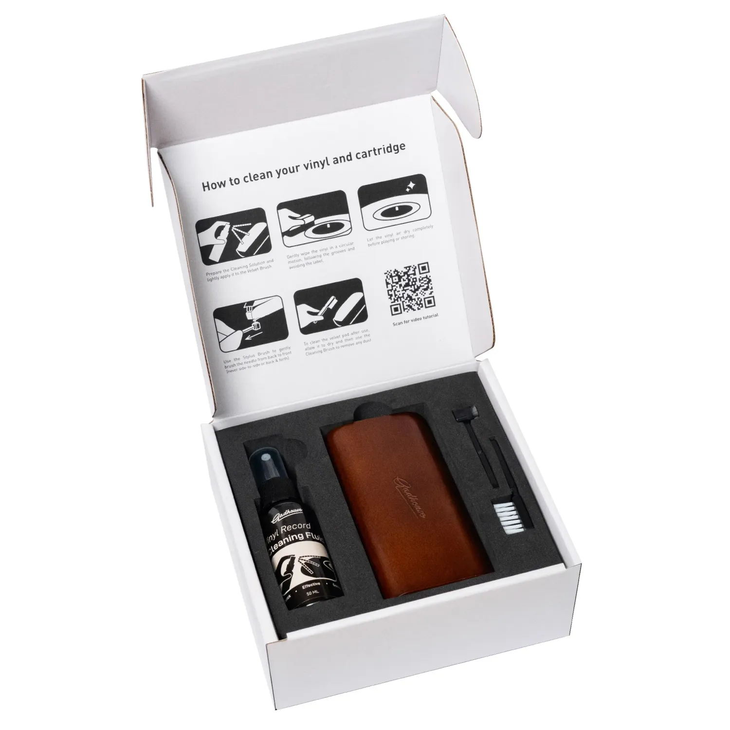 Gadhouse All-in-One rengöringsset vinyl 4-delar sammet