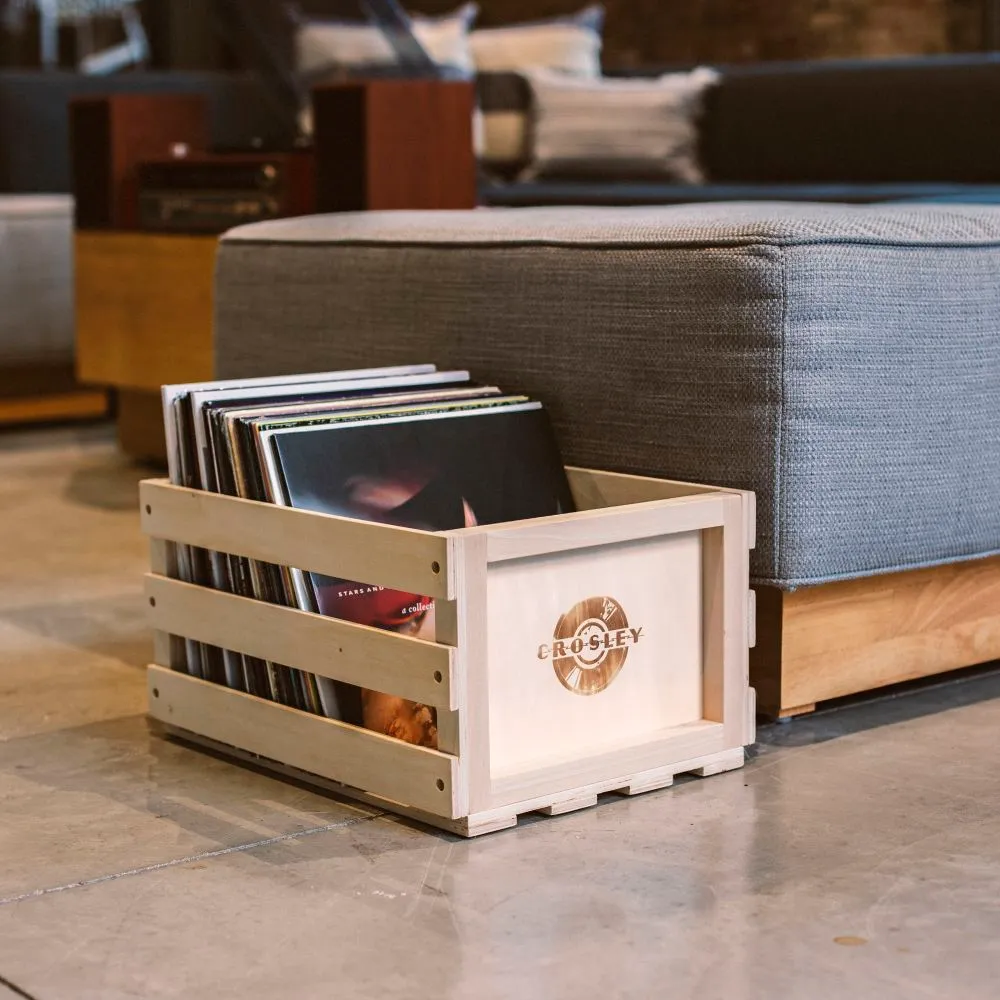 Crosley träback för LP 3-pack Natural skivförvaring