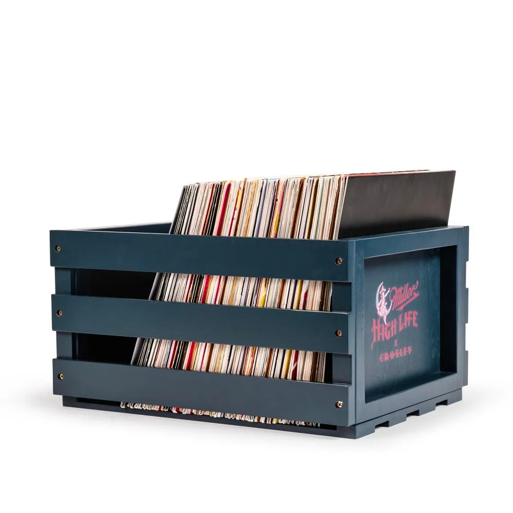 Crosley Miller vinylback marinblå trä