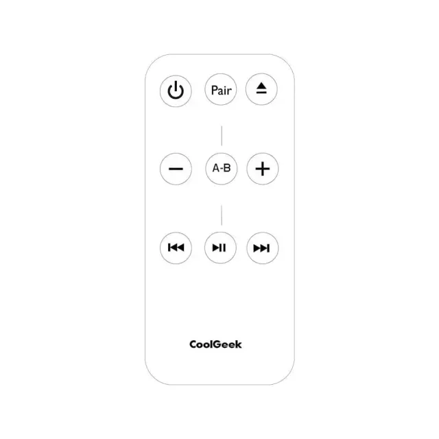 CoolGeek M1 fjärrkontroll svart