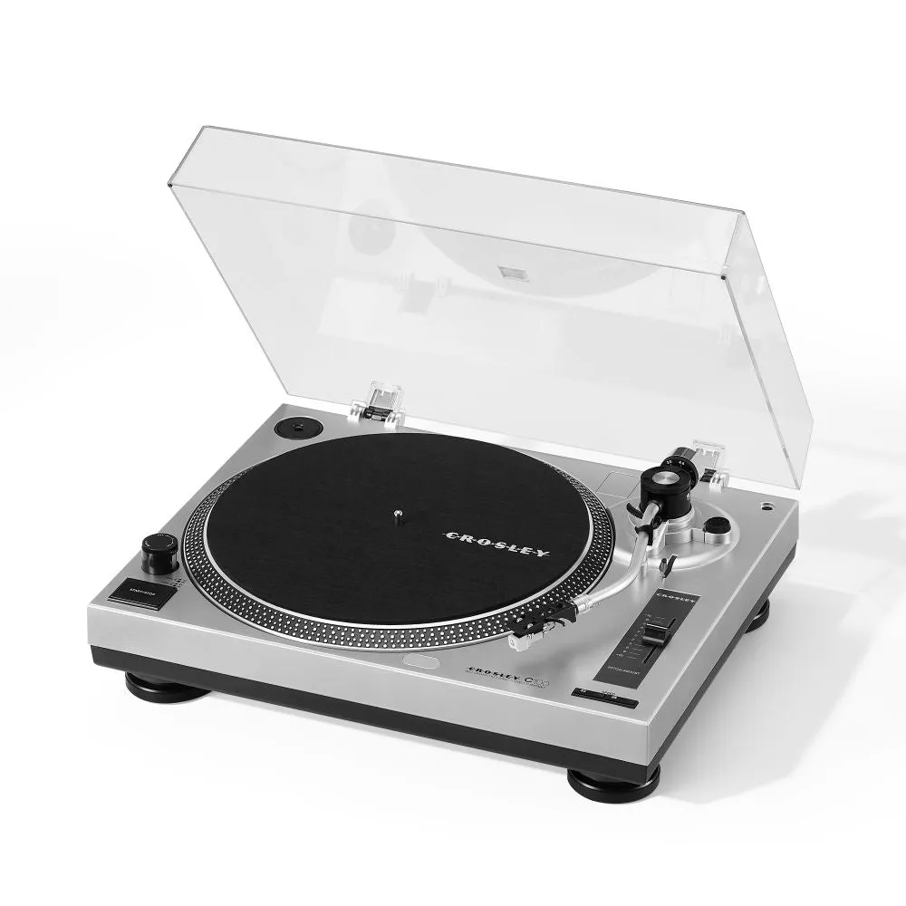 Crosley C100 skivspelare Silver remdrift 33 1/3 varv