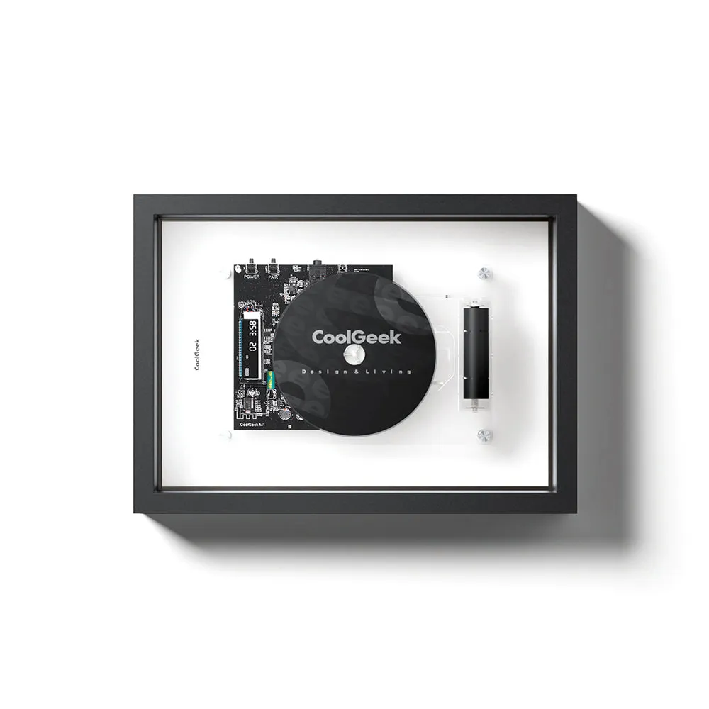 CoolGeek M1 Music Frame cd-spelare vit Bluetooth