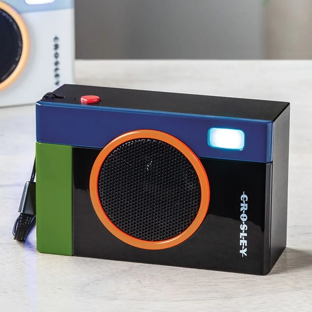 Crosley Flashback bluetooth-högtalare svart portabel