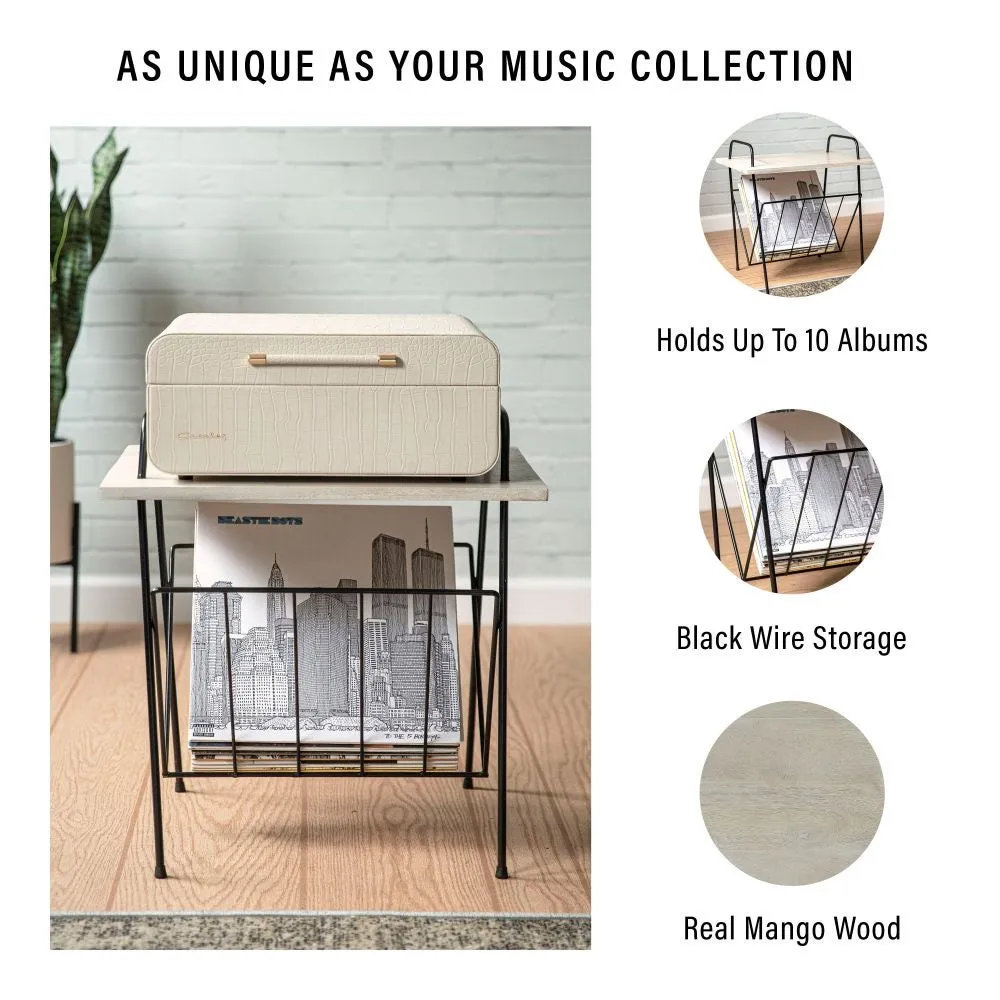 Crosley Wiltshire skivspelarstativ natural