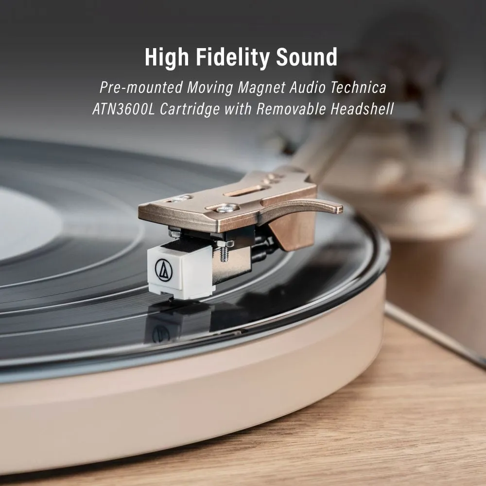 Crosley E100 skivspelare natural remdrift