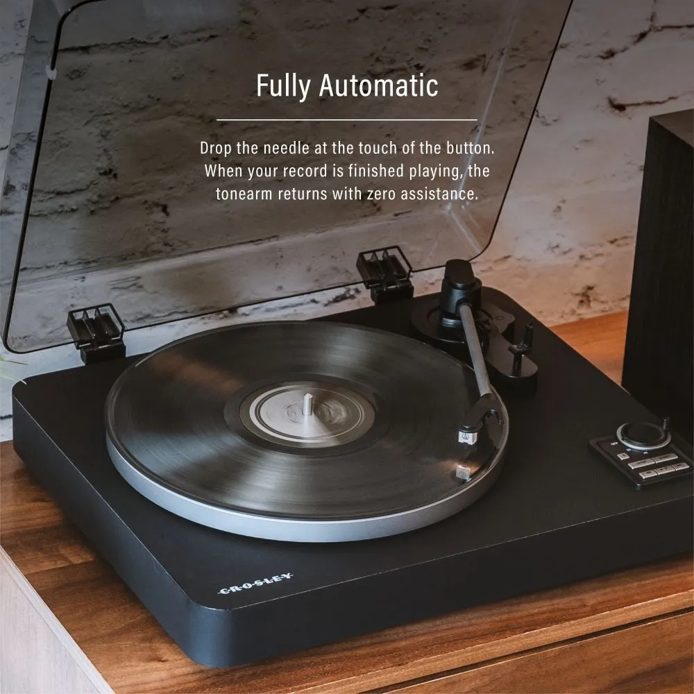 Crosley C300 skivspelare svart helautomatisk