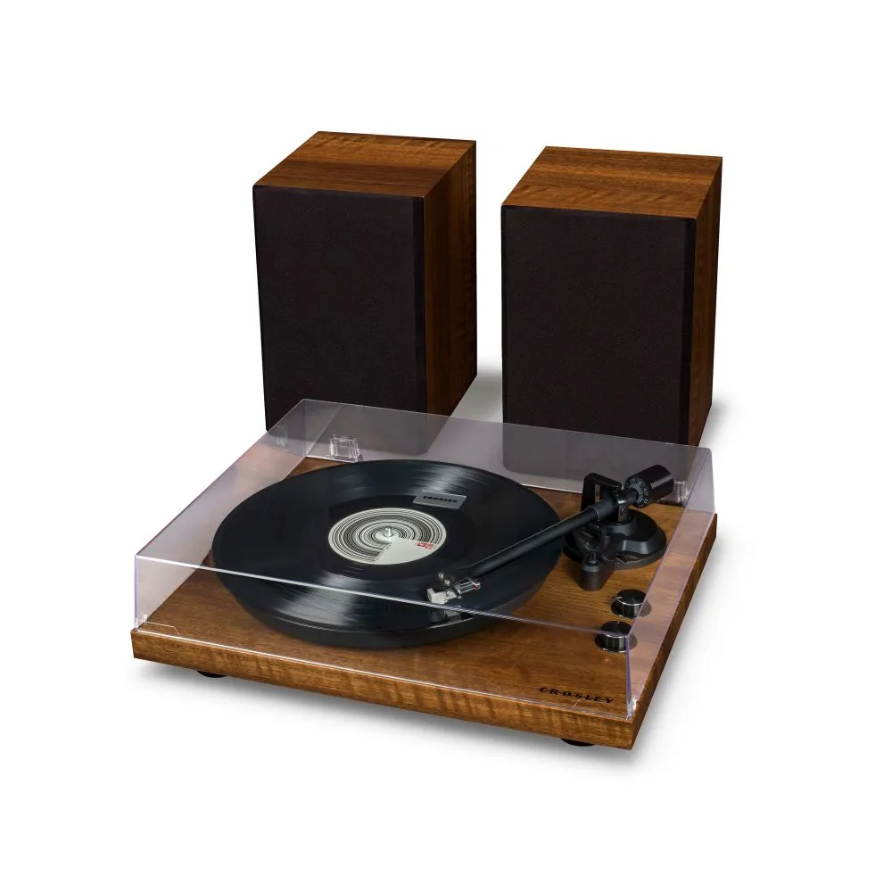 Crosley C62 skivspelare med högtalare grå Bluetooth