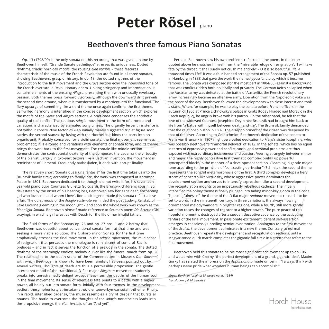 Revox Peter Rösel Beethoven Sonatas masterband