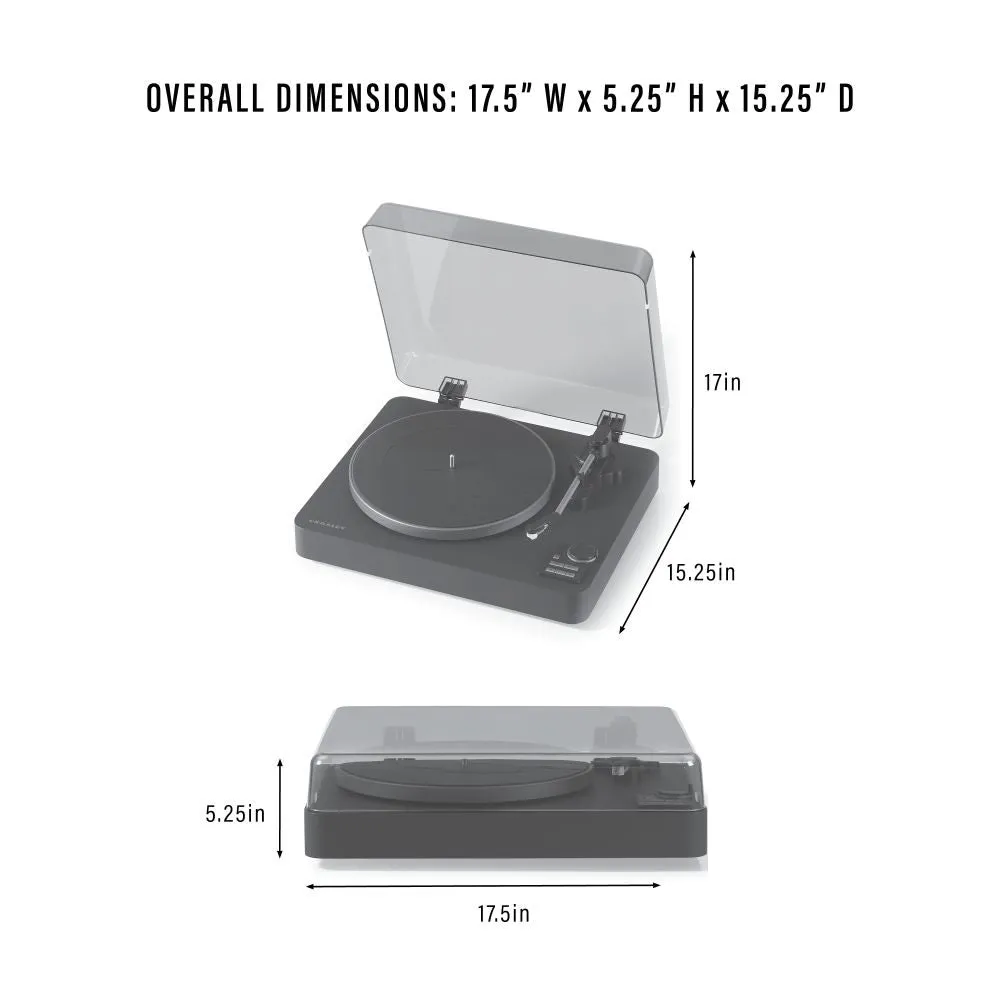 Crosley C300 skivspelare svart helautomatisk