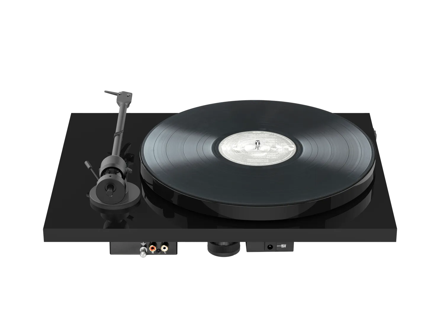 Pro-Ject E1 skivspelare insteg remdrift dammkåpa