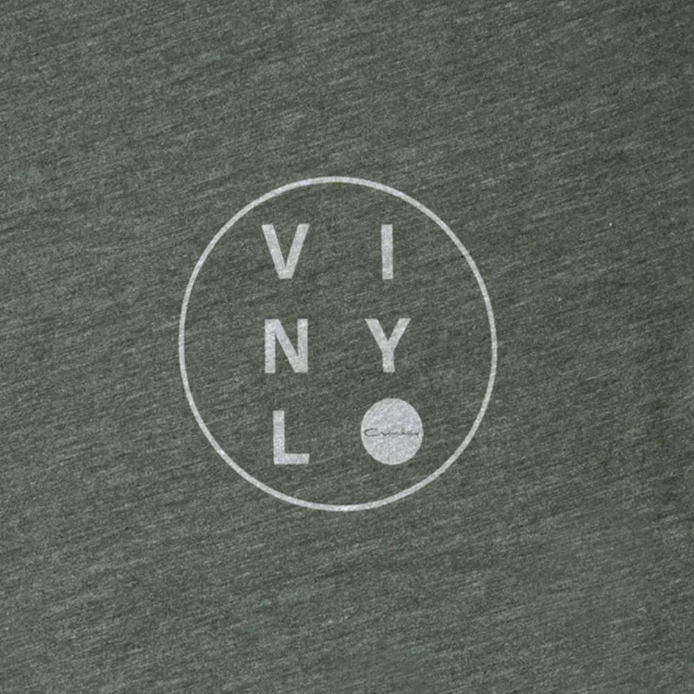 Crosley Vinyl Pocket t-shirt grön tri-blend M