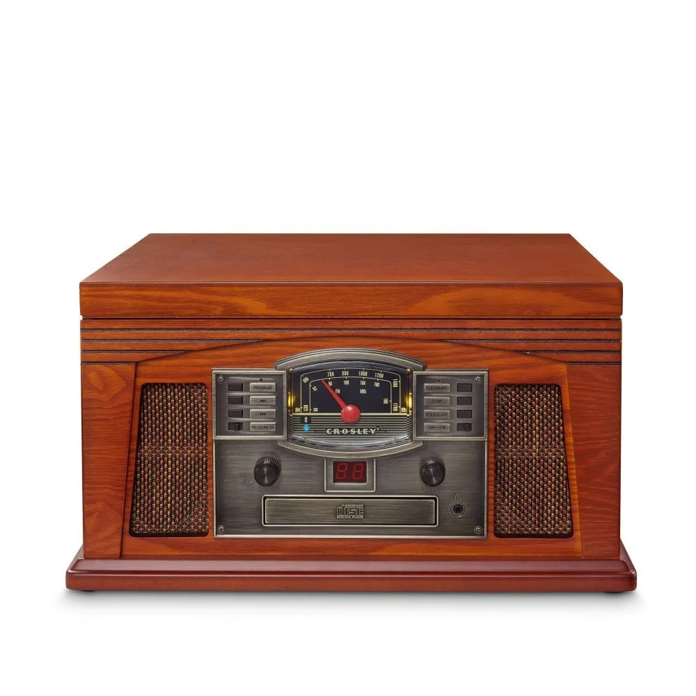 Crosley Lancaster 8-i-1 skivspelare paprika CD Bluetooth