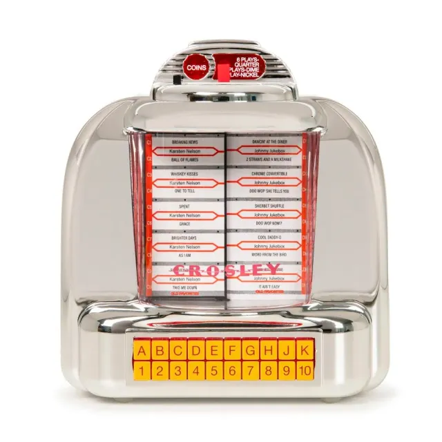 Crosley Diner Jukebox Radio bluetoothhögtalare silver FM