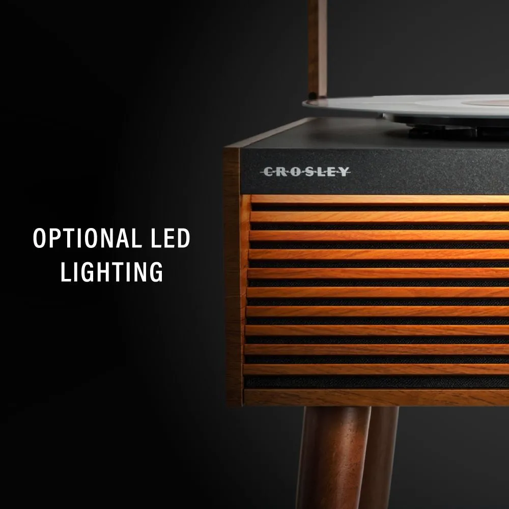Crosley Dean skivspelare Natural med högtalare retro
