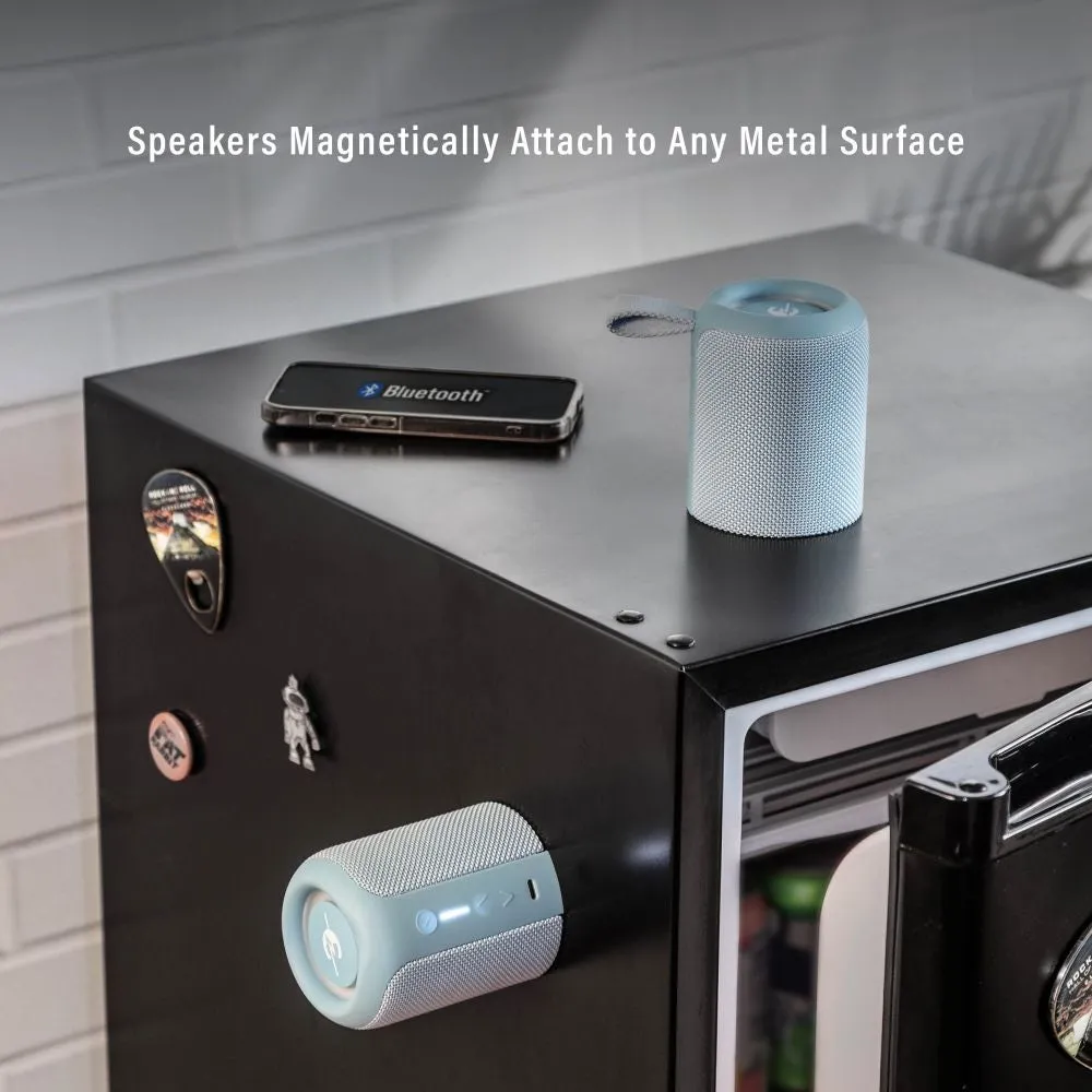 Crosley Duo portabel bluetooth-högtalare Glacier