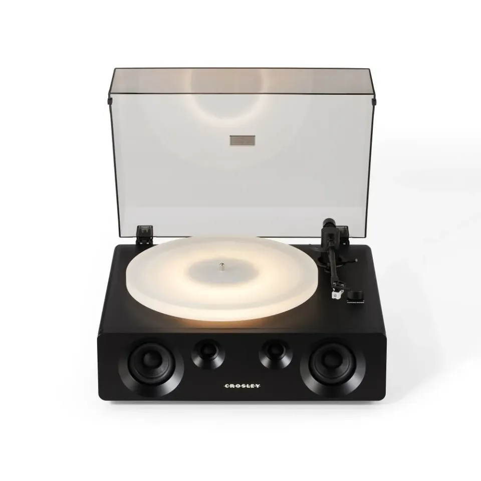 Crosley Luminate skivspelare svart remdrift 33 varv