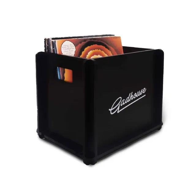 Gadhouse Storage Crate skivback svart för LP