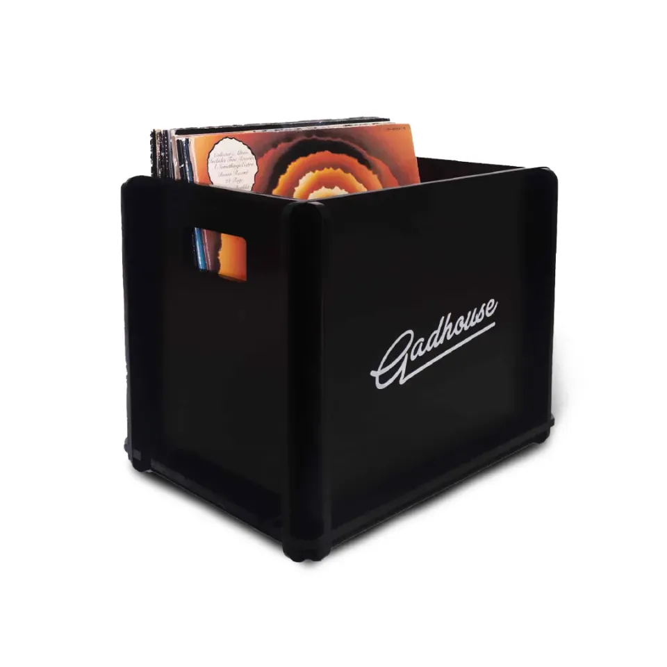Gadhouse Storage Crate skivback svart för LP