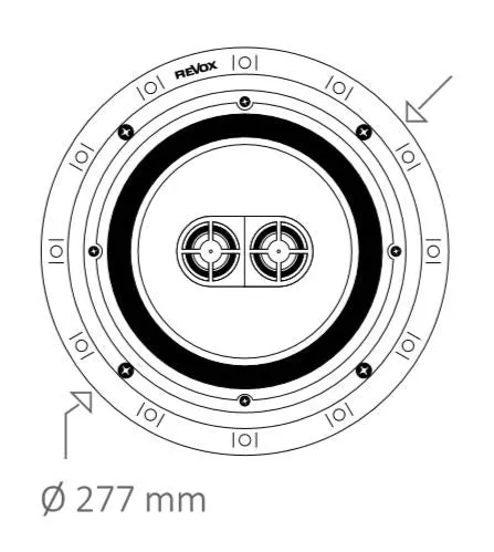 Revox I82 Inceiling takhögtalare stereo vit