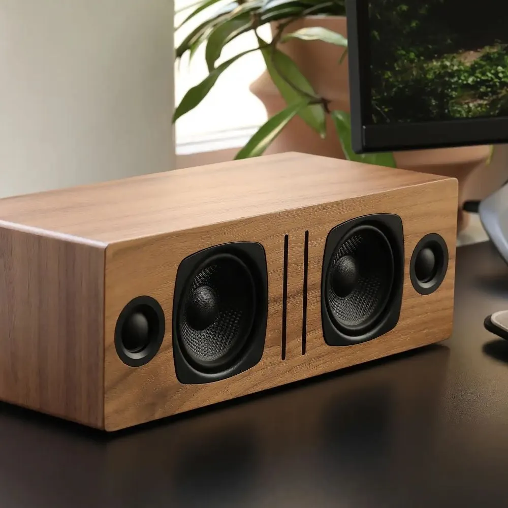 Crosley B2 musikanläggning valnöt bluetooth aptX
