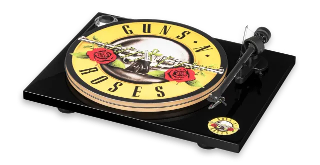 Pro-Ject Guns N Roses skivspelare akryl