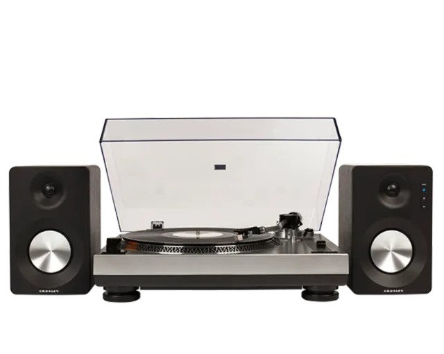 Crosley K100A skivspelare med S100 Silver bluetooth
