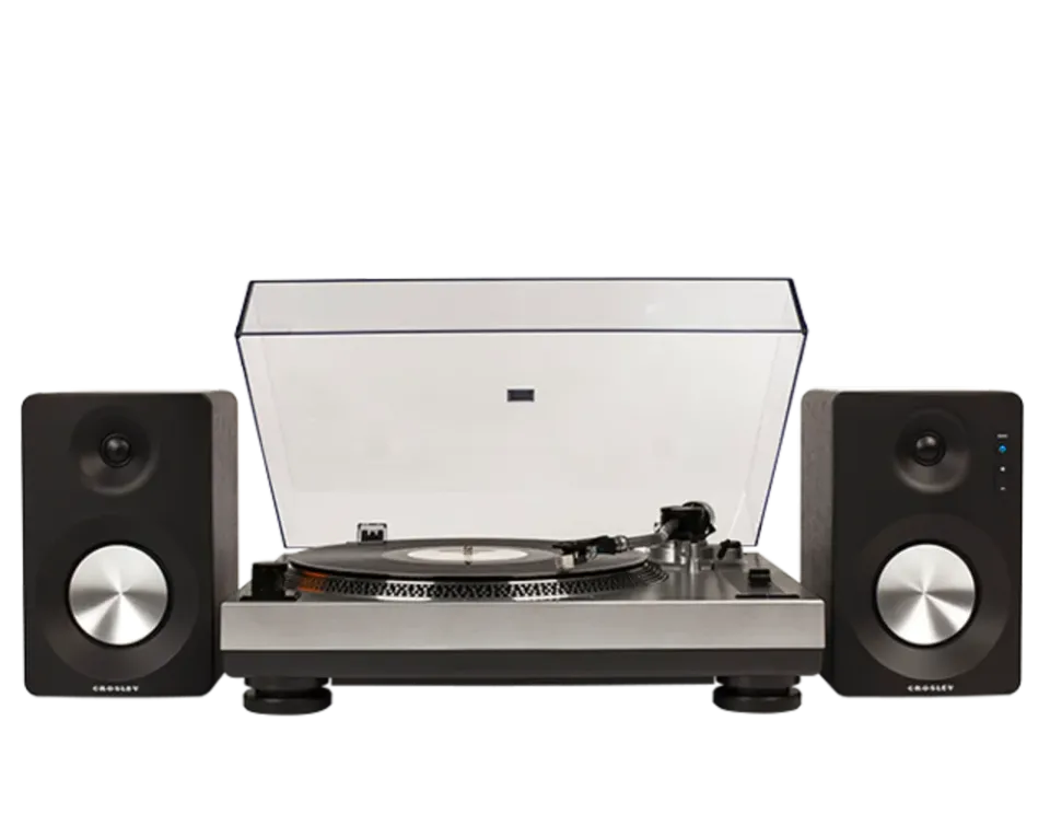 Crosley K100A skivspelare med S100 Silver bluetooth