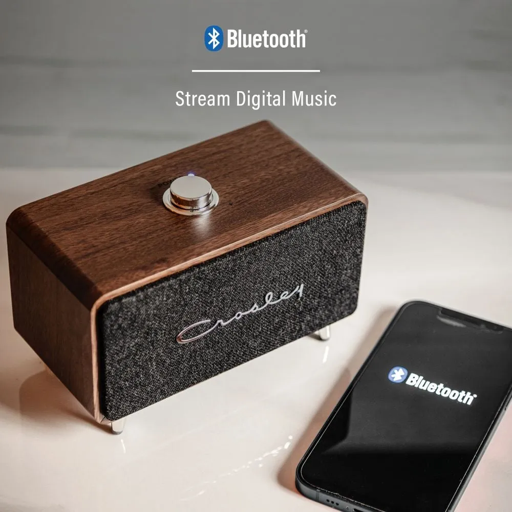 Crosley Stanza bluetooth-högtalare valnöt bärbar