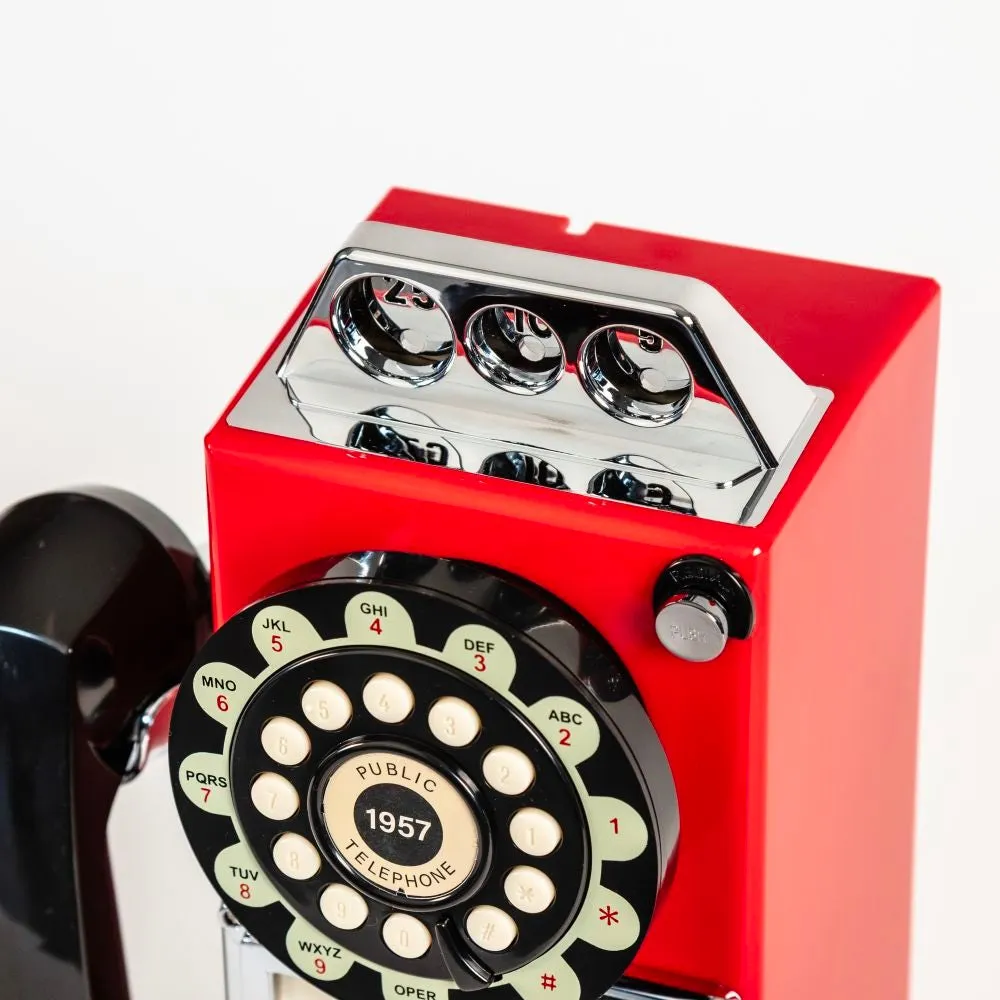 Crosley 1950s Payphone retro telefon sparbössa
