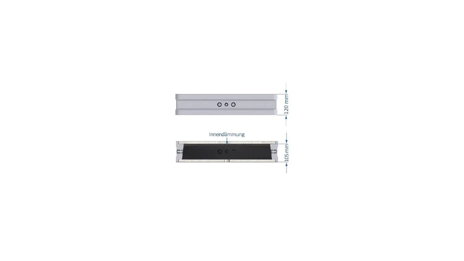 Revox Wallboxx L installationslåda för I82 590 mm