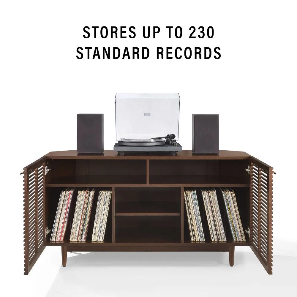Crosley Cameron hörnskåp för vinyl brun
