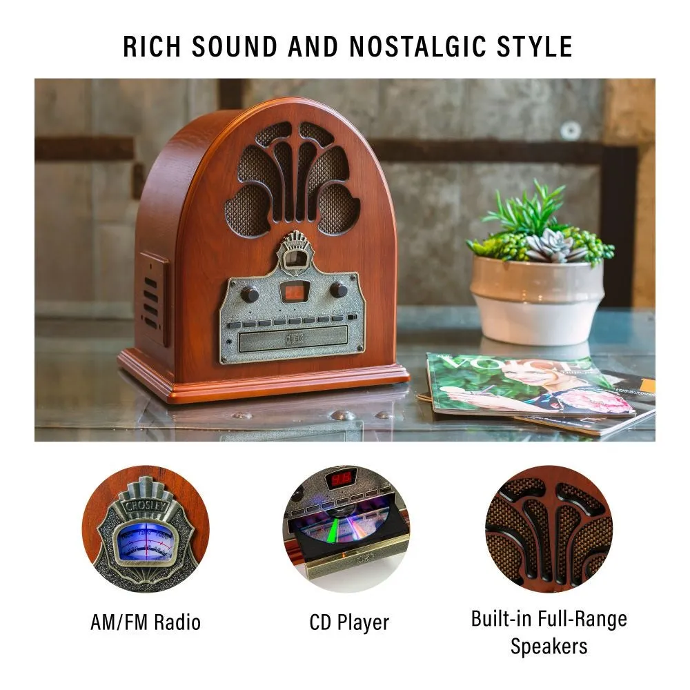 Crosley Cathedral radio CD-spelare Paprika bluetooth