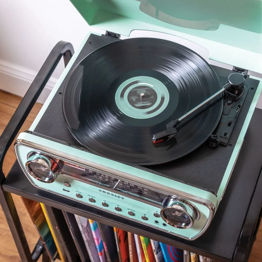 Crosley Powel 7-i-1 skivspelare svart bluetooth