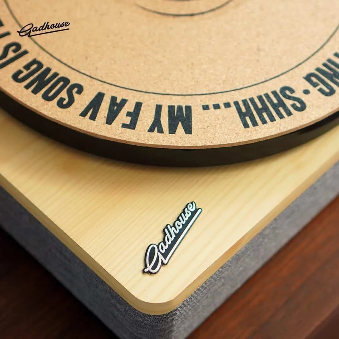 Gadhouse slipmat i kork för skivspelare