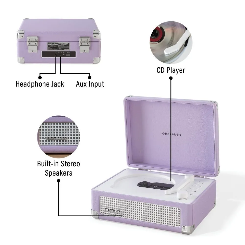 Crosley Cruiser CD-spelare lavendel bärbar