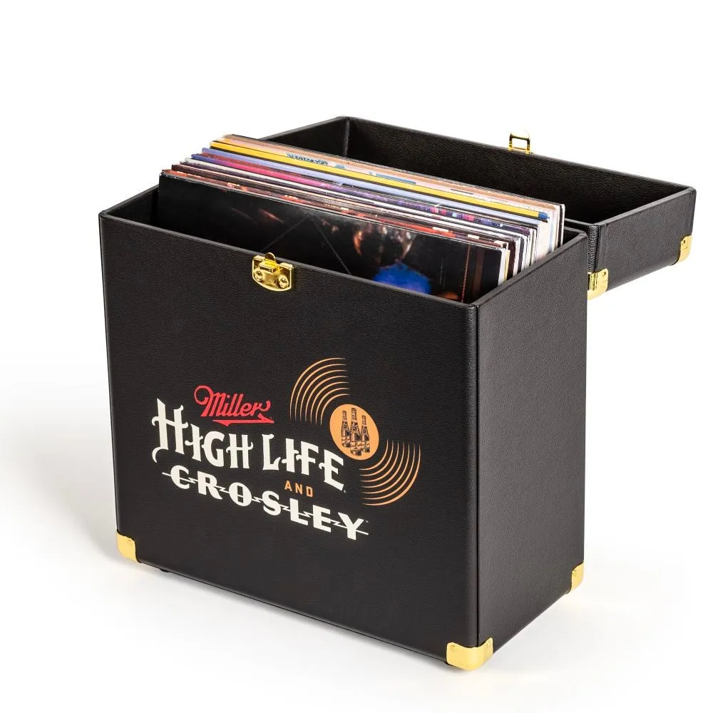 Crosley Miller High Life skivväska svart för vinyl