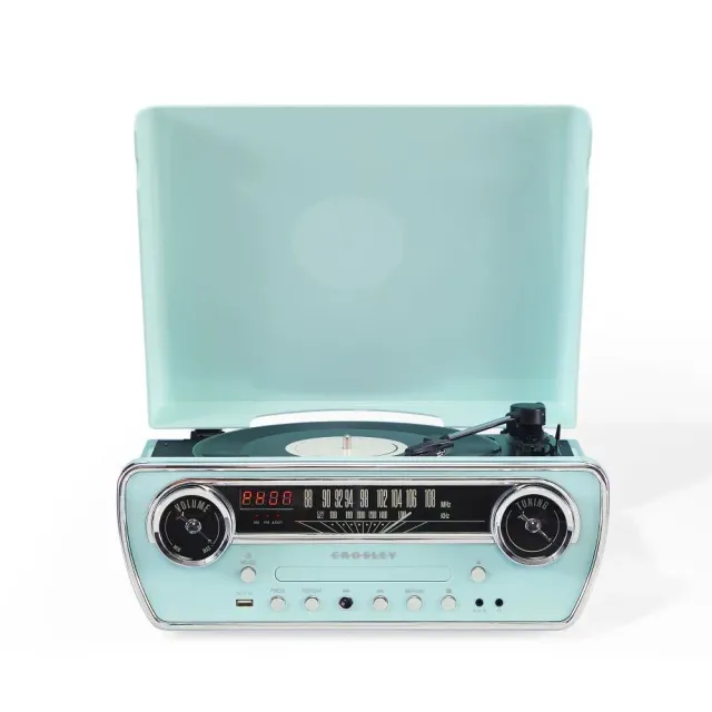 Crosley Powel 7-i-1 skivspelare svart bluetooth