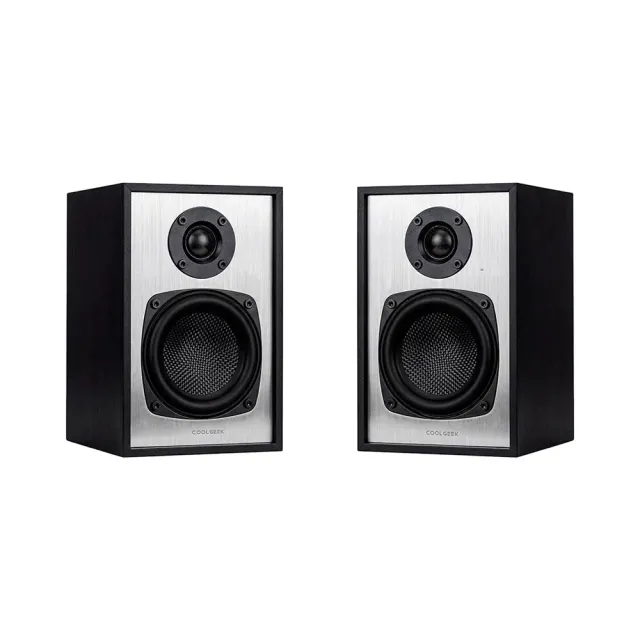 CoolGeek Bookshelf bokhögtalare svart Bluetooth