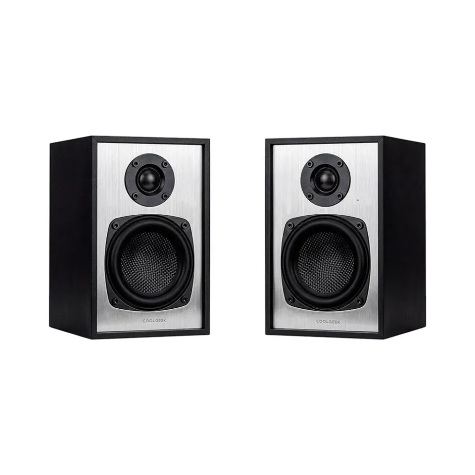 CoolGeek Bookshelf bokhögtalare svart Bluetooth