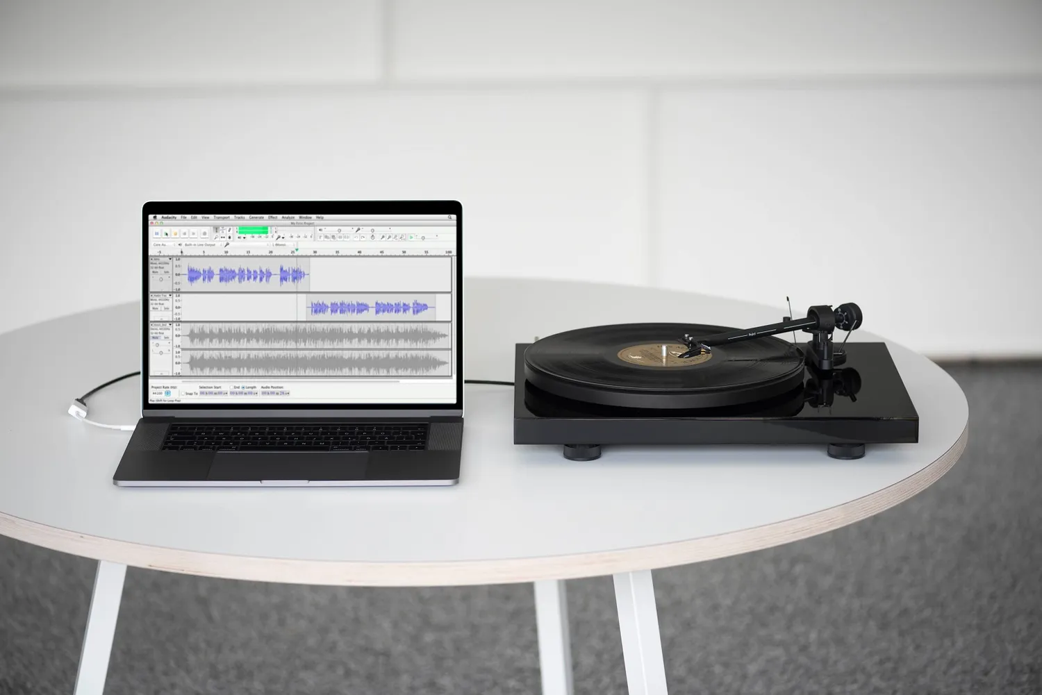 Pro-Ject Debut RecordMaster II skivspelare USB 78 varv