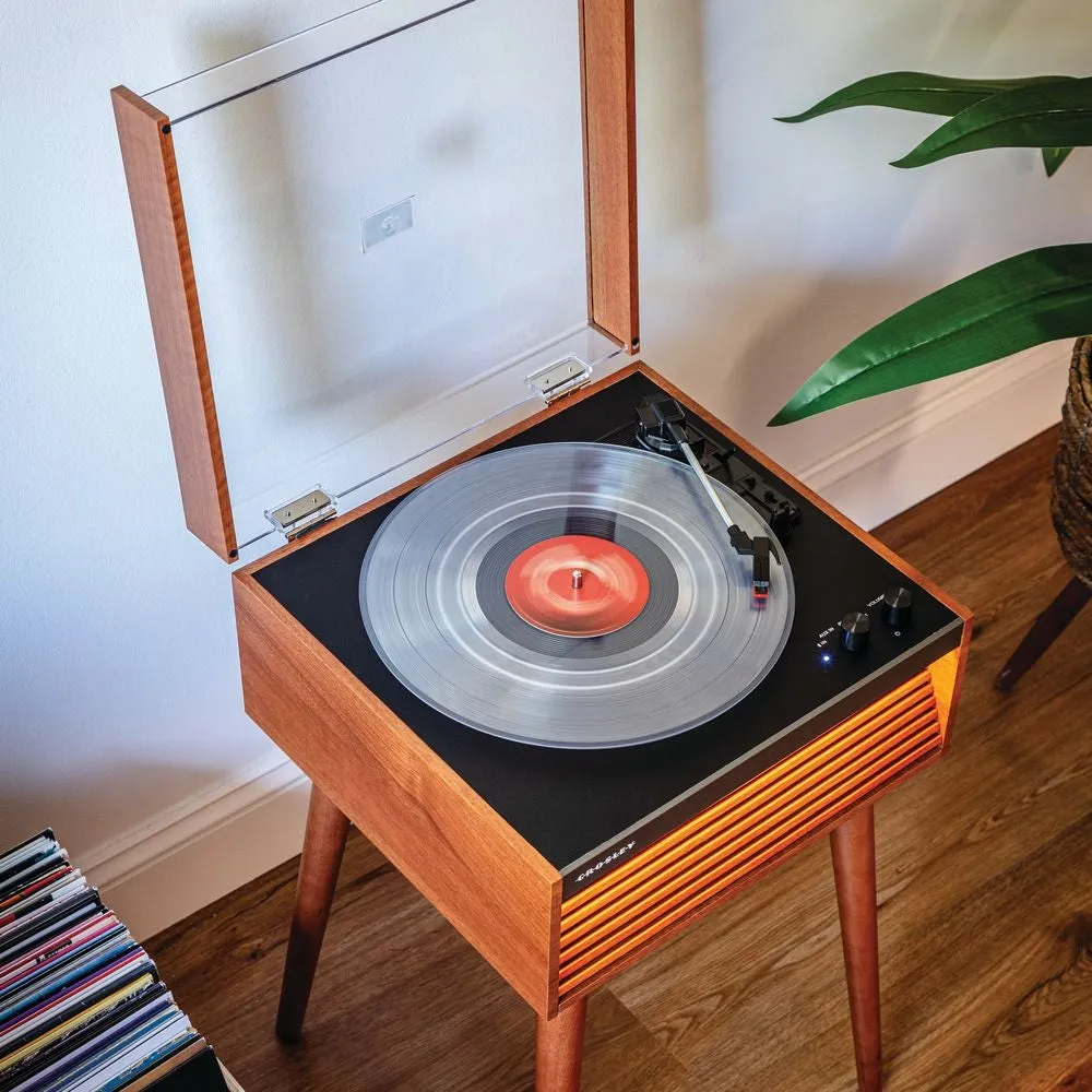 Crosley Dean skivspelare Natural med högtalare retro